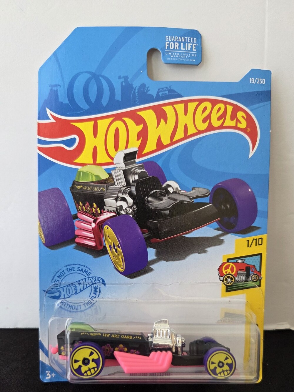 Hot Wheels Rigor Motor HW Art Cars 1/10 Black Skull Diecast 19/250 2021 NIB